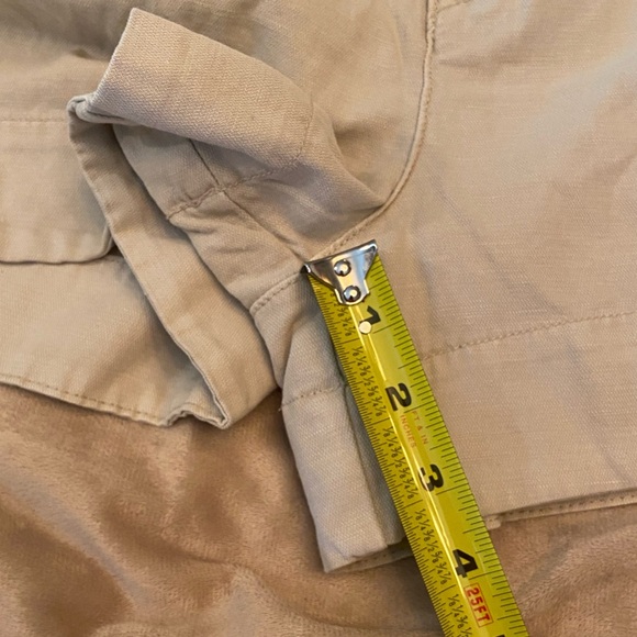 NWT Joie Women’s Cotton-Linen Pleated Short Rainy Day Size M - Picture 8 of 10